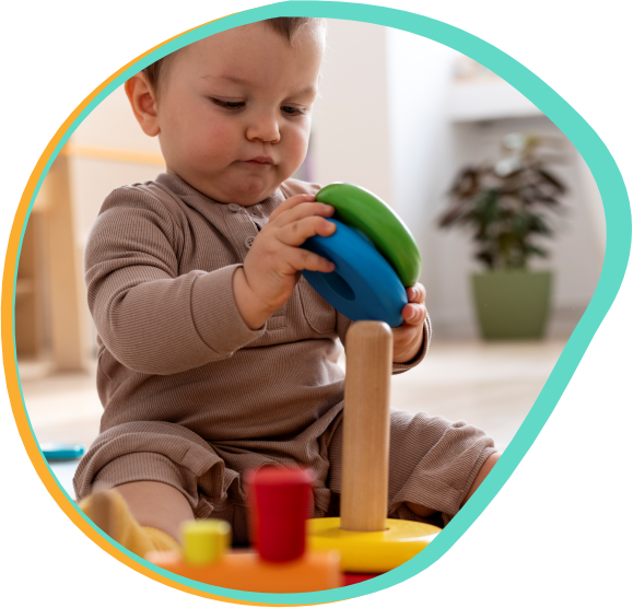 Juguetes sensoriales y didácticos: productos para bebé que estimulan jugando desde los primeros meses.