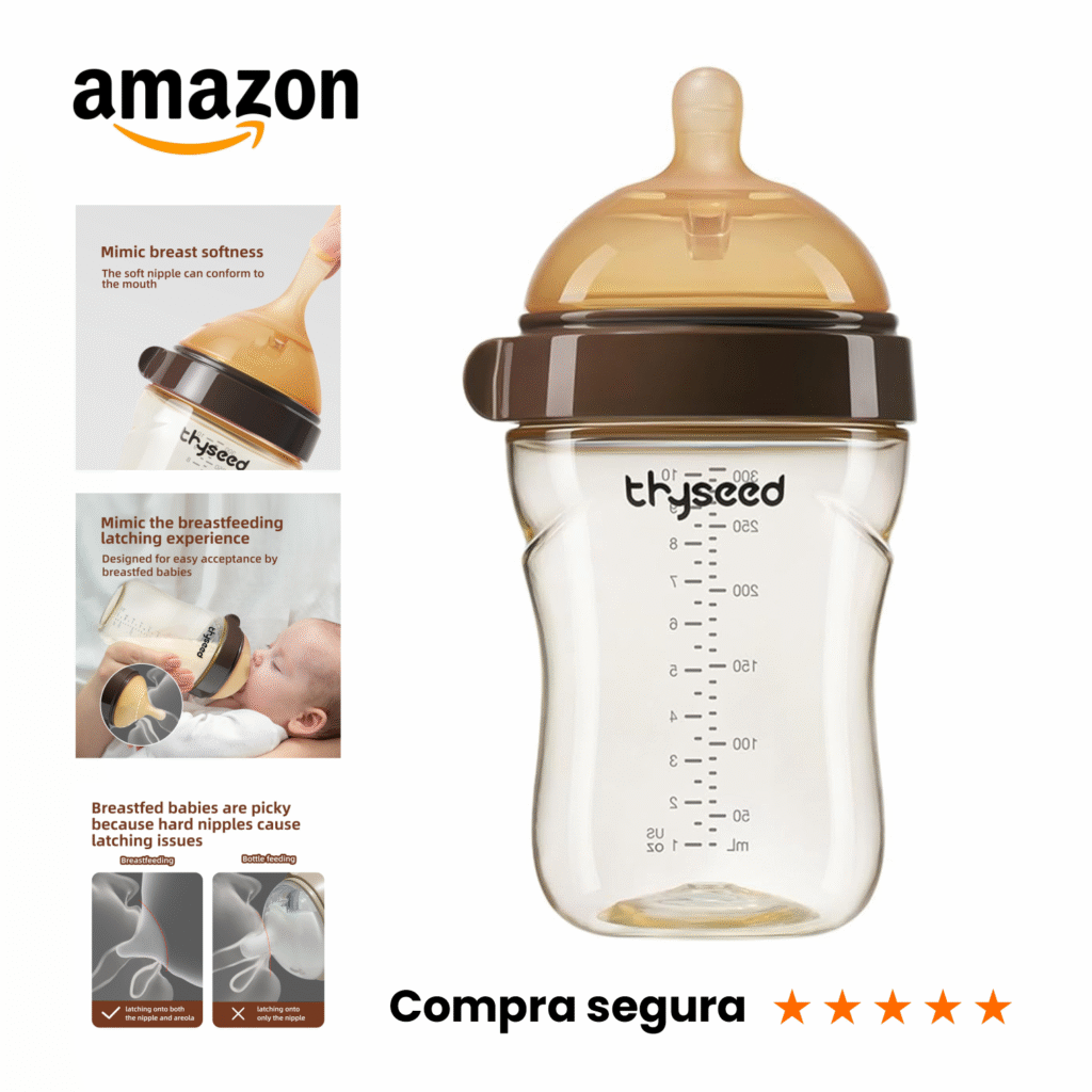 Biberones para bebé amamantado que rechaza biberón para lactancia materna para niños pequeños. parabebe.com.co