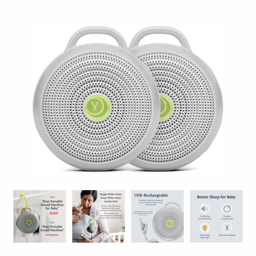 Yogasleep Hushh - Máquina portátil de ruido blanco para bebé, parabebe.com.co